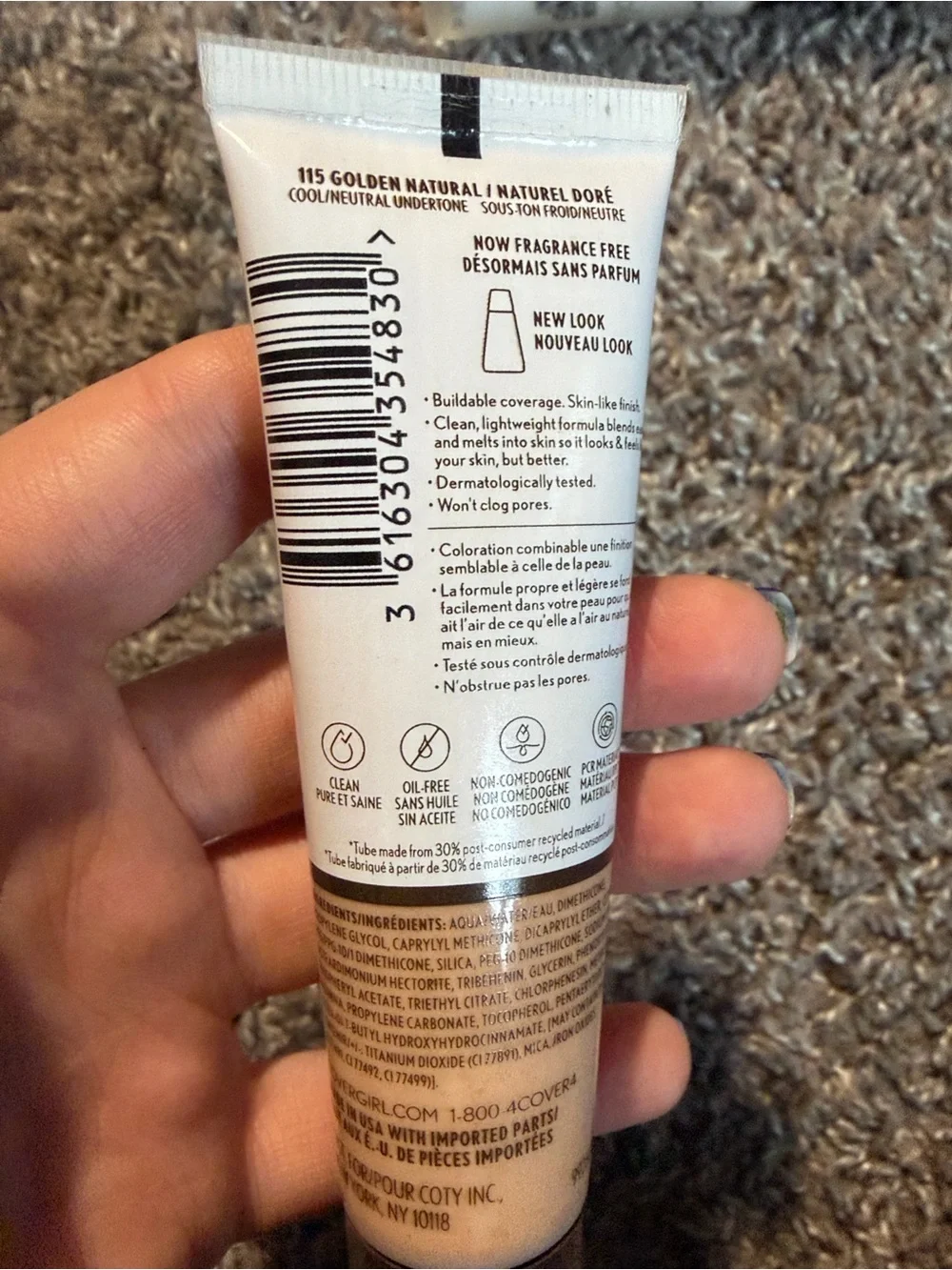 COVERGIRL Clean Invisible Foundation - Golden Natural (115)